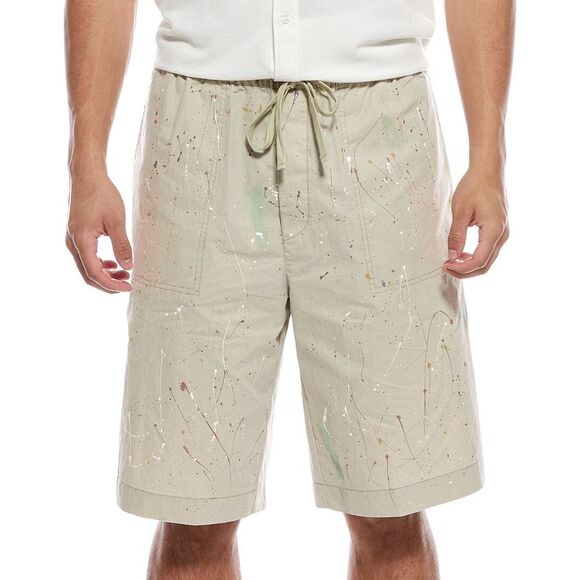 Atm Anthony Thomas Melillo MensSplatter Painted Short Red
